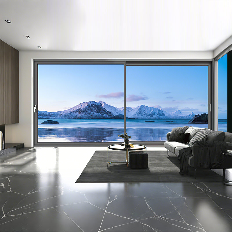 House Exterior Thermal Break Aluminium Profiles Glass Pocket Sliding Door Heavy Duty Patio Sliding Doors