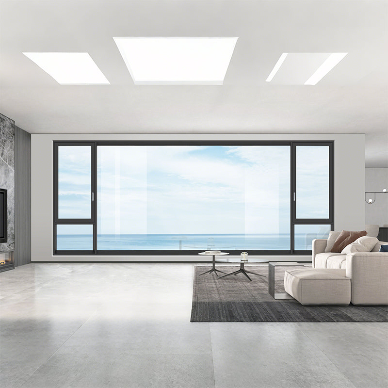 ZIDEA Powder Coating Customzied Colors Thermal Break Aluminum Windows Low-E Triple Glazed Sound Proof Windows For Villa